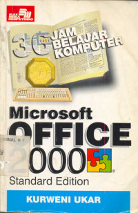 36 Jam Belajar komputer Microsoft Office XP Standard Edition