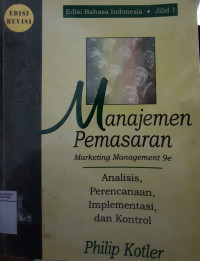 Manajemen Pemasaran